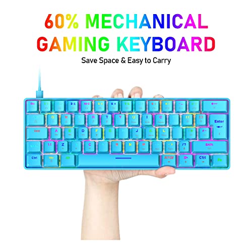 Clavier de jeu RVB 60 % véritable, – Image 2