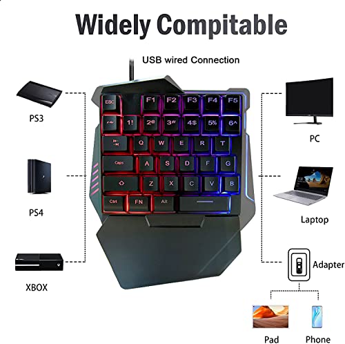 JPHTEK Clavier de jeu à une main, – Image 2