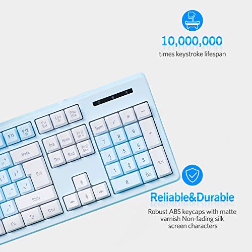 Combo clavier et souris de jeu rose, – Image 2