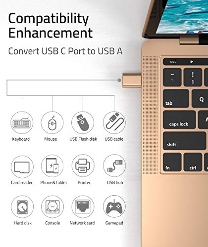 Syntech Adaptateur USB C vers USB [Lot-2