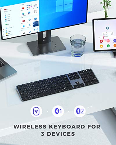 Seenda Clavier Bluetooth multi-appareils pour Windows et – Image 2