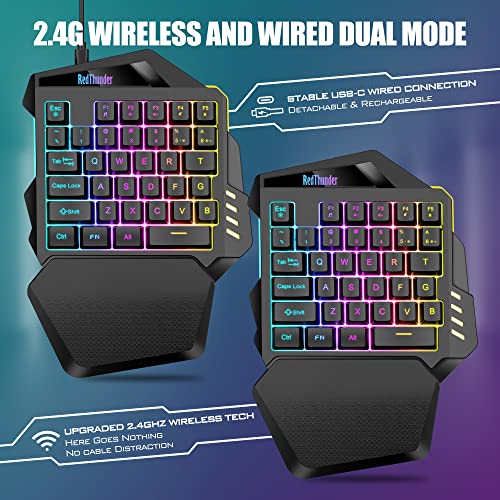 Clavier de jeu sans fil RedThunder à-2