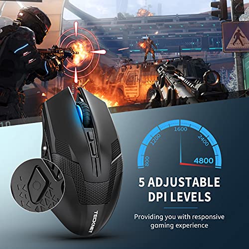 Souris de jeu sans fil TECKNET 4800-2