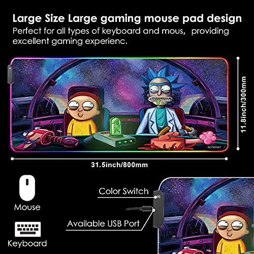Envysun Tapis de souris RGB LED Light-2