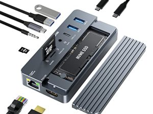 Hub USB-C ACASIS 10-en-1 avec boîtier SSD