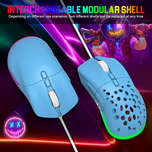 Mini souris de jeu ultralégère RVB LED-2