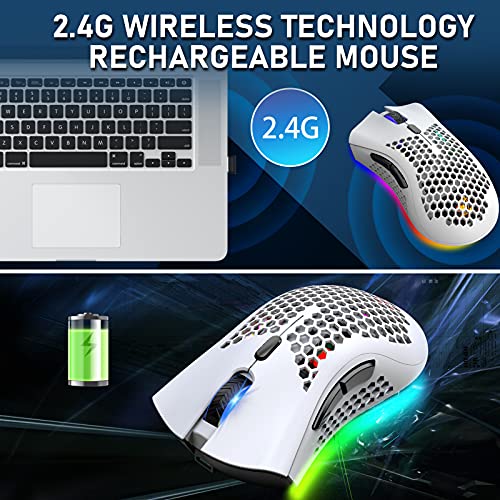 Souris de jeu sans fil légère en-2