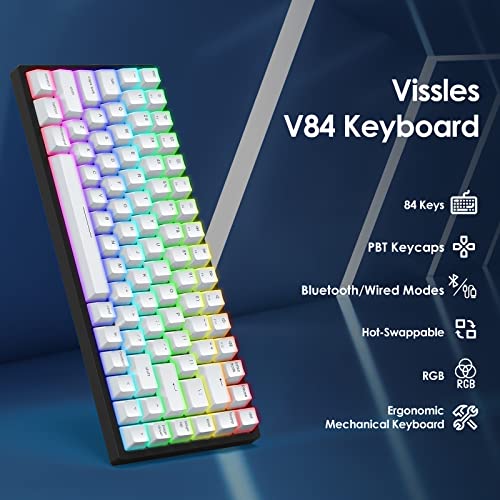 Vissles Clavier de jeu mécanique sans fil – Image 2