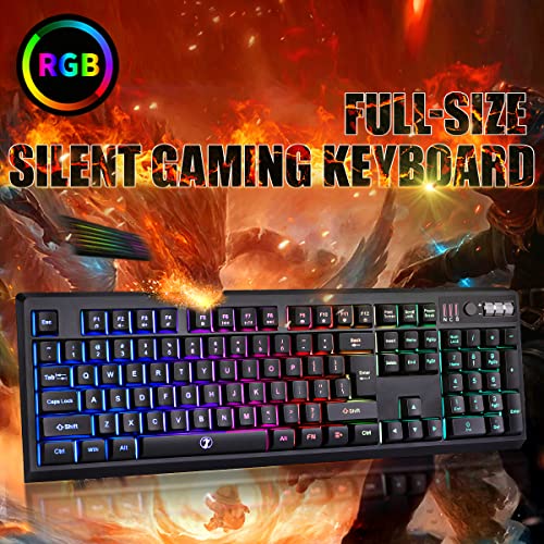 ZJFKSDYX L104 Clavier de jeu sans fil, – Image 2