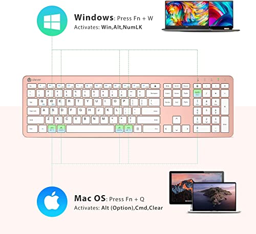 Clavier et souris sans fil iClever GK08 – Image 2