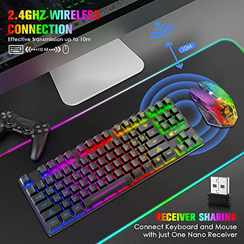Clavier et souris de jeu sans fil, – Image 2