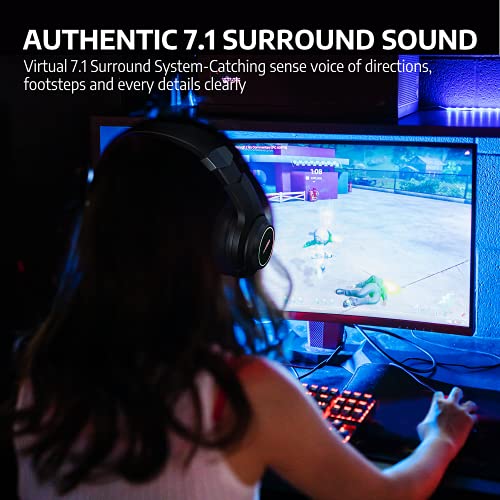 AIHOOR Casque de jeu avec son surround – Image 2