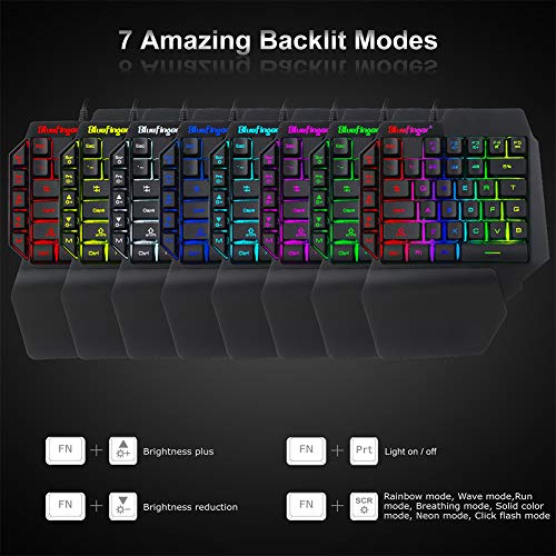 Clavier de jeu RVB à une main-2