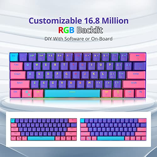 Mosptnspg RGB Mini clavier de jeu mécanique – Image 2