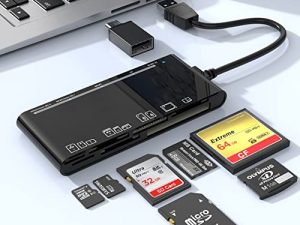 Lecteur de carte USB 3.0 avec adaptateur