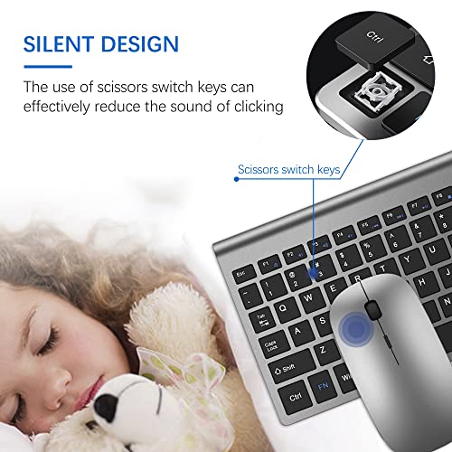 Clavier et souris sans fil ultra minces, – Image 2