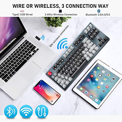 Clavier de jeu mécanique Bluetooth avec rétroéclairage – Image 2
