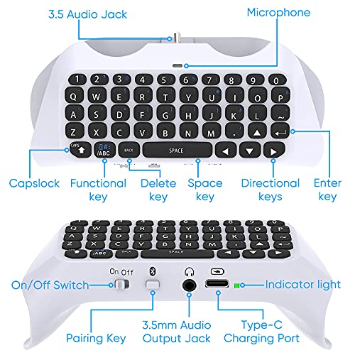 Klipdasse Clavier sans Fil pour Manette PS5, – Image 2