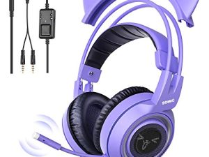 SOMIC G951S Casque de jeu stéréo violet