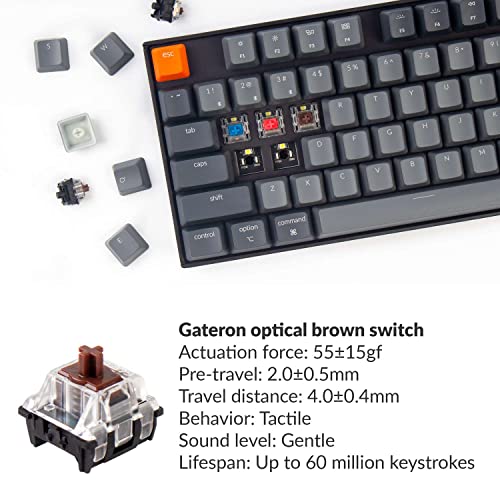 Keychron K8 87 touches clavier mécanique sans – Image 2