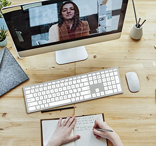 Clavier sans fil Bluetooth en aluminium avec – Image 2