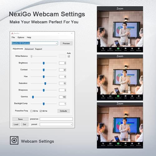 Webcam NexiGo N980P 1080P 60FPS avec microphone – Image 2