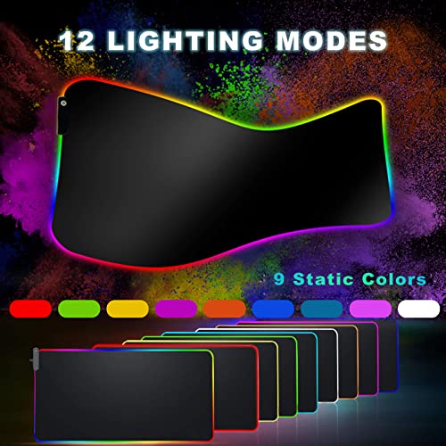 Tapis de souris de jeu LED RVB-2