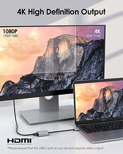 LENTION Adaptateur AV numérique USB C vers – Image 2