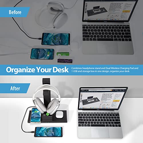 Support de casque avec chargeur sans fil, – Image 2
