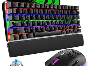 Clavier et souris de jeu et repose-poignet