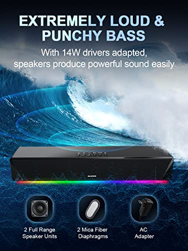 haut-parleurs PC stéréo HiFi Bluedee