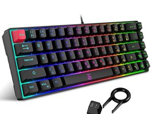 Snpurdiri Clavier de jeu filaire 60 %