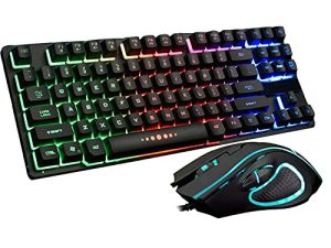 Combo clavier et souris de jeu compacts