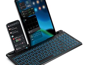 Seenda Clavier rétroéclairé Bluetooth multi-appareils pour tablette