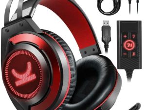 E-YEEGER Casque de jeu PS4 avec son