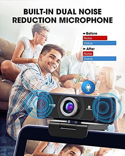 VITADE Webcam 1080P 60fps avec microphone pour – Image 2