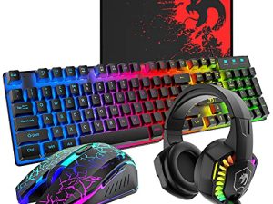 Ensemble clavier et souris de jeu filaire