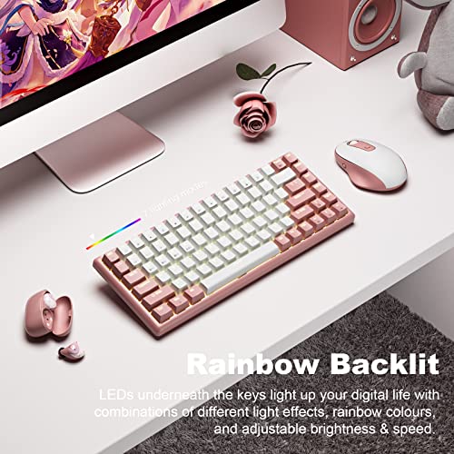 Xtremtec Clavier sans fil Bluetooth rétroéclairé hybride – Image 2