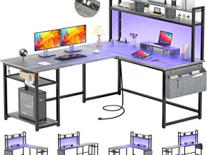 Aheaplus Bureau en forme de L avec