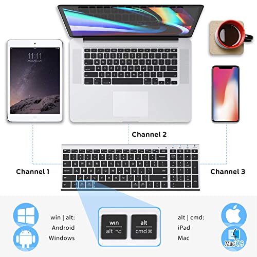 clavier multi-appareils rechargeable