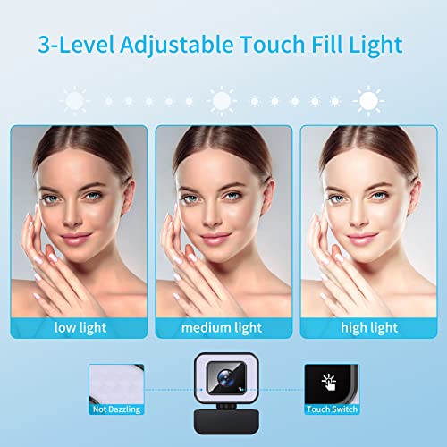 Webcam LarmTek 1080p HD avec anneau lumineux. – Image 2