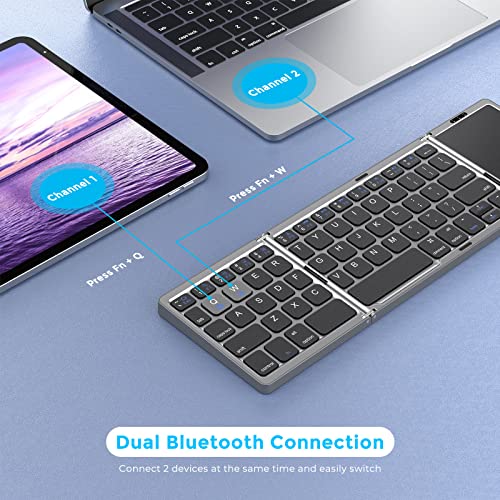 Seenda Clavier Bluetooth Pliable avec Pavé Tactile – Image 2