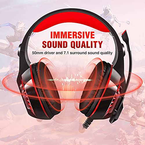 ENVEL Casque de jeu pour PS4 avec-2