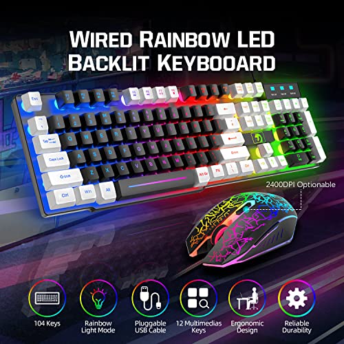 Clavier et souris de jeu filaires et – Image 2