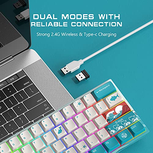 HITIME XVX M61 Clavier mécanique sans fil-2