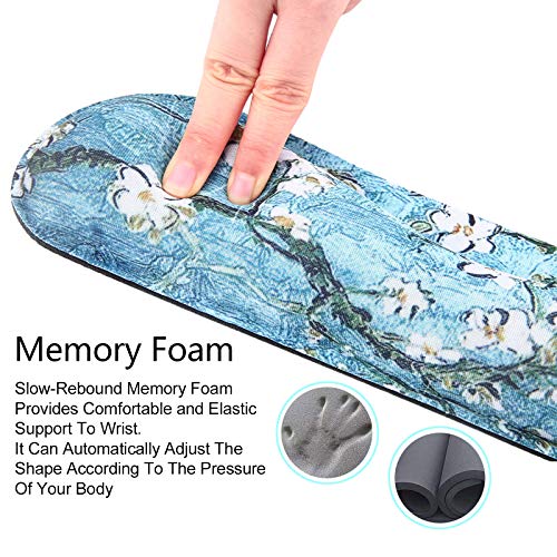 Repose-poignet pour clavier d'ordinateur et tapis de – Image 2