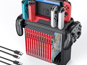 MANMUVIMO Gaming Storage Organizer Stand Switch Station