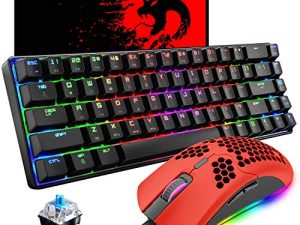 Clavier de jeu mécanique 60 % bleu