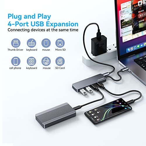 MEANHIGH Hub USB C 4 ports Type-2