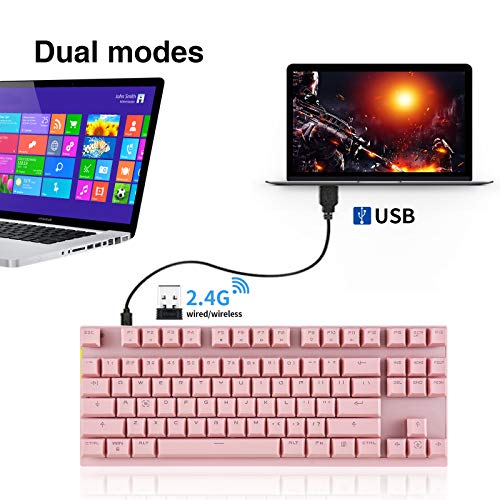 MOTOSPEED Clavier de jeu mécanique sans fil/filaire – Image 2